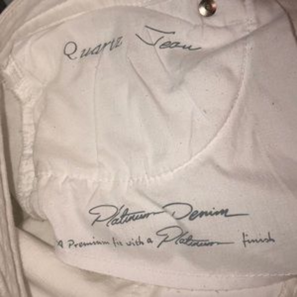 CHICOS PLATINUM QUARTZ JEAN WHITE SZ XL (16) NICE - Picture 7 of 7